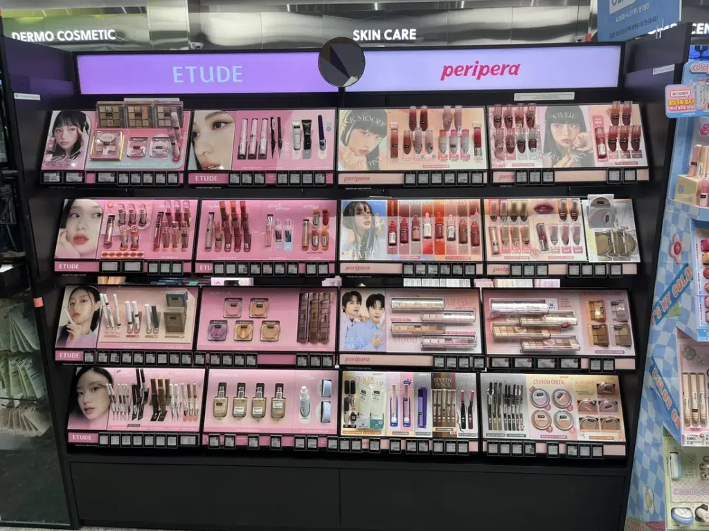 オリーブヤング仁川インスパイア店のETUDEやperiperaなど韓国コスメ売り場