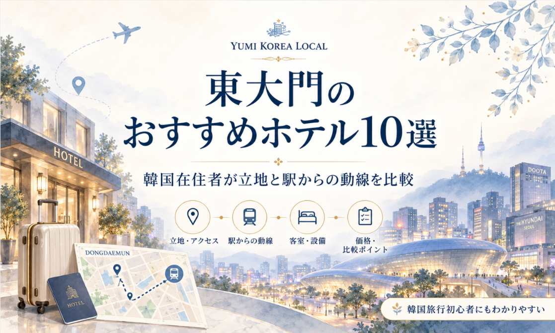 東大門のおすすめホテル10選|韓国在住者が立地と駅からの動線を比較