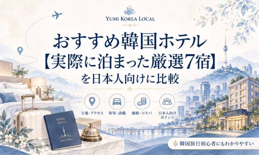 おすすめ韓国ホテル【実際に泊まった厳選7宿】を日本人向けに比較