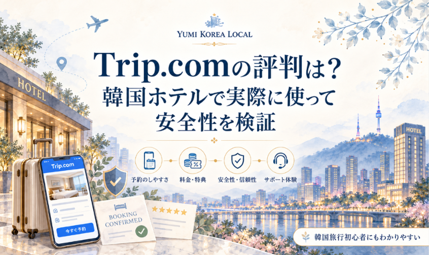 Trip.comの評判は?韓国ホテルで実際に使って安全性を検証